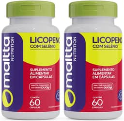 Licopeno c/Selênio 60cps 500mg Duom | Kit 2 Frascos
