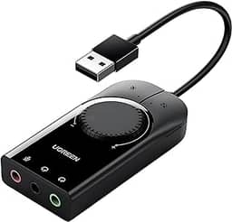 Ugreen Adaptador Placa De Som Usb A Áudio Fone Notebook Pc
