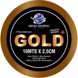 Fita Protese Capilar 10m Larga 2,54cm Amarela Dupla Face Não Derrete Peruca