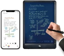 Conjunto de caderno e quadro de escrita digital inteligente Ophayapen, sincronização em tempo real para digitalização, conversão em texto, armazenamento e compartilhamento de notas de papel