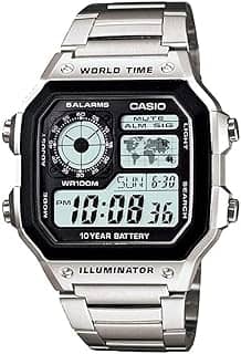 Relógio Casio Masculino Digital World Time AE-1200WHD-1AVDE
