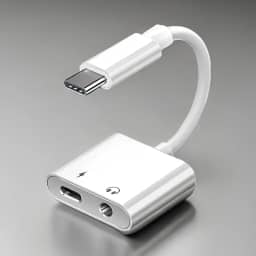 Adaptador Tipo-C Para P2 Fone De Ouvido Universal, Com Entrada De Carga Rápida, Compatível Com Todos Os Modelos De Celular, Marca VARENZIA