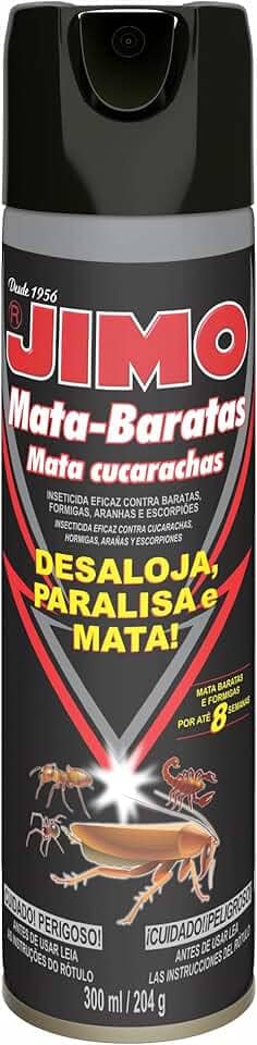 JIMO Mata Baratas Formigas Aranhas Escorpião Ação Até 8 Semanas Aerossol 300ml