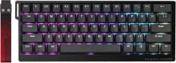 MADLIONS MAD 60 HE RGB 60% Teclado mecânico para jogos Rapid Trigger 60% com fio, atuação ajustável, interruptor magnético de efeito Hall, taxa de polling de 8K Hz, RGB, para PC/Mac, Preto