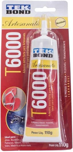 Cola Permanente P/Artesanato Tekbond T6000 110g Blister - 24357011002