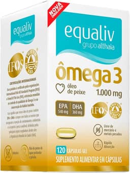 Ômega 3 1000mg 120 cápsulas Equaliv