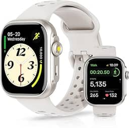 Relogio Smartwatch Feminino com GPS, Alexa Built-in, à prova d'água 3ATM natação, Relogio Masculino, Relógio inteligente para esportes ao ar livre, Chamadas Bluetooth, Notificações, Smartwatch