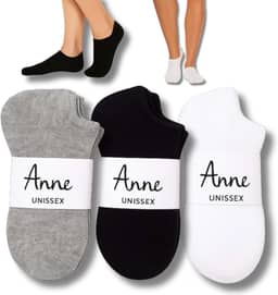 Kit com 12 Pares de Meias Soquete Unissex Confortável Tecido Respirável Branco Preto e Cinza