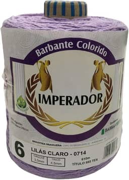 Barbante Colorido Imperador Fio 6 para Crochê e Tricô (LILÁS)