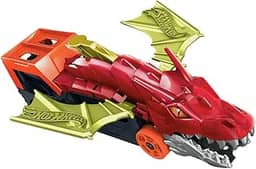 Hot Wheels City Pista de Brinquedo Reboque de Dragão para crianças a partir de 3 anos