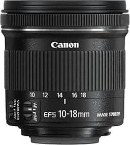 Canon EF-S 10-18 mm é lente STM