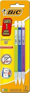 Lapiseira BIC Shimmers 0,7mm, Corpo Colorido Brilhante, Borracha na Ponta, Multicor, Embalagem Leve 3 Pague 2, 891945