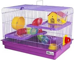 JEL PLAST GAIOLA PARA HAMSTER BIG SPACE 2 ANDARES - LILÁS, GRANDE