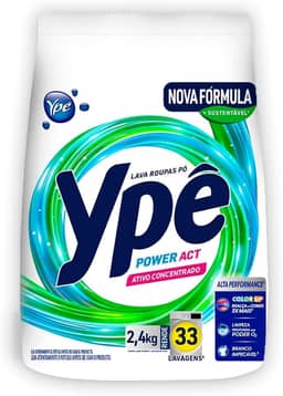 Ypê Lava Roupas em Pó Power Act 2,4Kg (Sachê)