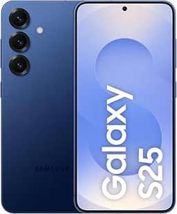 Celular Samsung Galaxy S25 5G, 256GB, 12GB RAM, Câmera Tripla de 50+12+10, Tela Grande de 6.2', Azul Marinho