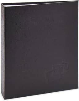 Álbum de fotos Ical, encadernação tradicional, para 200 fotos 10x15cm - envelope plástico transparente - linha Cores - modelo preto texturizado - 164