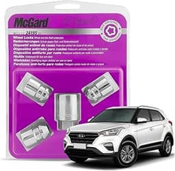 Parafuso Antifurto Mcgard original Kit de Roda c/porca chave segredo importado contra roubo e remoção resistente cromado homologado montadoras (24195)