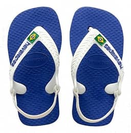 Chinelo Havaianas Baby Brasil Logo Rosa Cristal