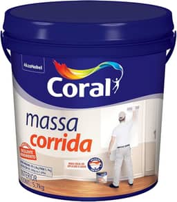 MASSA CORRIDA BRANCO 5,7KG - CORAL