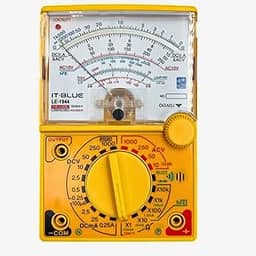 Multímetro Analógico Profissional Com Bip, Portátil, Display Analógico, Tensão CC/CA até 1000V, Corrente CC 250mA