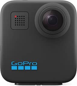 GoPro Max 360 - Câmera de Ação à Prova d'água, Vídeo 360 5.6K, Reenquadramento 4K, Foto 360, GPS, Live 1080p, Max HyperSmooth, TimeWarp, Trava de horizonte, Capturas com bastão invisível