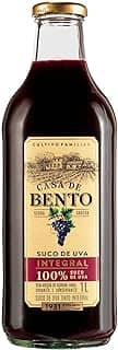 Suco de Uva Natural Tinto Vidro Integral Casa de Bento 1L