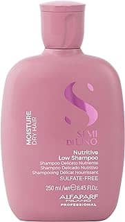 Alfaparf Milano Semi Di Lino Moisture Shampoo - Hidrata, nutre e amacia – Sem sulfato - Para cabelos secos – Seguro em cabelos coloridos - Qualidade profissional de salão 250ml