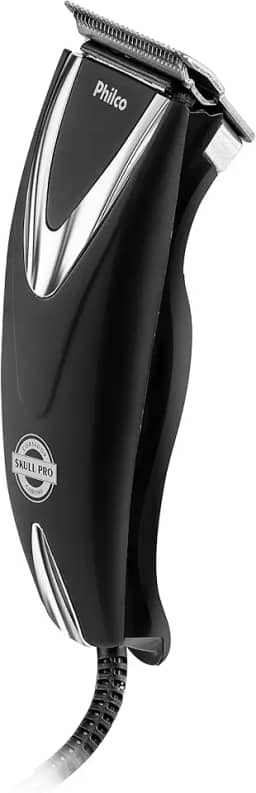 PHILCO CORTADOR DE CABELOS PCR12CR SKULL PRO CHROME 220V, Preto, 9
