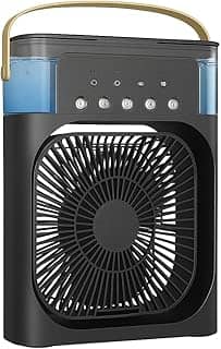 Climatizador e Ventilador Portátil LED Bivolt 10W – Resfriador de Ar com Reservatório de Água, Silencioso, Econômico e Ideal para Uso Doméstico e Escritório
