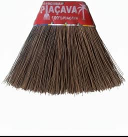 Vassoura Piaçava 100% Feita em Fibra de Coco + Um Cabo Tradicional de Madeira