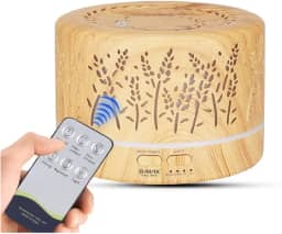 Difusor Aromatizador Ambiente Para Oleo Essencial 700ml - Flores Bmax 9 ( Marrom Claro )