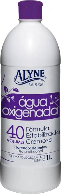 Alyne, Água Oxigenada, Cremosa, 40 Vol., 1 Litro, Roxo
