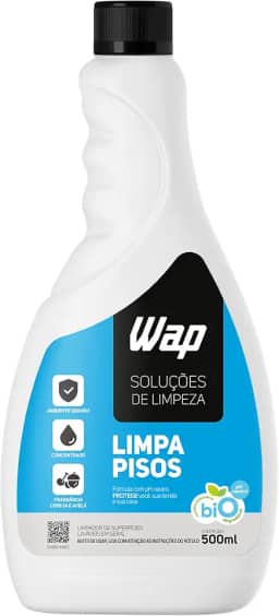 Limpador de Porcelanatos Pisos e Superfícies WAP LIMPA PISOS 500ML, Branco e azul