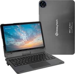 Tablet E19 4G, Tela 11" Polegadas IPS Full HD 256GB/ 12GB RAM (6GB + 6GB Boost), Octa-Core Cortex-A75, Bateria 8000 mAh, Câmera Traseira 20MP, Android 14 com Capa e Teclado Inteligente - Cinza