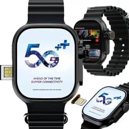 Smartwatch Relógio Inteligente 5G Ultra 3 AI, 16GB, com Pulseiras de 49mm, Tela AMOLED, CHIP, Câmera, NFC, ChatGPT, GPS, Masculino, Multifuncional, Resistente à Água, Moderno (Preto)