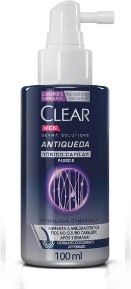Clear Tônico Capilar Antiqueda Men Derma Solutions Spray 100Ml