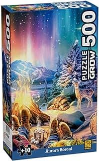 Quebra-cabeça 500 peças Aurora Boreal - Grow