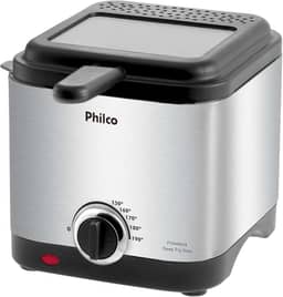 Fritadeira deep fry, Deep fry inox, 1.8L, Preto, 220v, Philco
