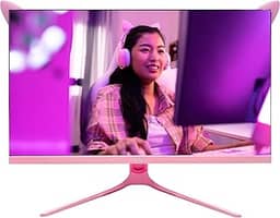 Monitor Gamer Led Rosa 27' 100hz 1ms Full HD (1920x1080) FreeSync G-Sync HDMI/VGA Para Jogos e Entretenimento