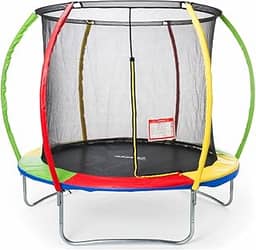 Replay Kids Cama Elástica Pula Pula Trampolim 1,83m, Com Rede e Lona (até 80 kg), Multicolorida