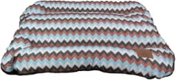 Caminha Pra Shitzu Cama Pra Cachorro Porte Medio Chevron Azul 70x50Cm