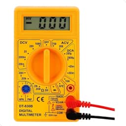 Multímetro Digital Profissional Portátil A Bateria Com Cabos Teste Mundo Compras