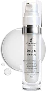 Sérum Rejuvenescedor Facial Ivy C Ferulic Skincare – 30ml – Ação Hidratante – Auxilia na Redução de Rugas e Uniformização da Pele – Mantecorp