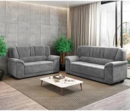 Conjunto Sofá 3 e 2 Lugares Paris Sued Flash