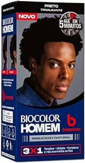 Biocolor Homem Tonalizante De Cabelo Masculino Bozzano Preto