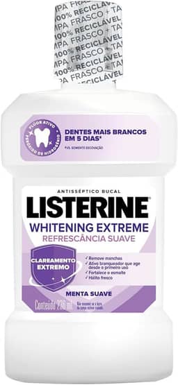 Listerine Whitening Extreme Enxaguante Bucal Clareador Dental,236ml