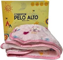 Cobertor Bebê Pelo Antialérgico Jolitex Enxoval Quentinho (Rosa - Menina, Bebê)