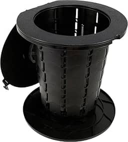 KTZCTPCA Banheiro portátil, vaso sanitário de acampamento ao ar livre com tampa, vaso sanitário retrátil para campervan, vaso sanitário de pesca portátil dobrável para acampamento, caminhadas, pesca