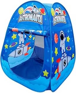 DM Toys Barraca Infantil Dobrável Astronauta Azul