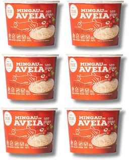 Mingau de Aveia Cranberry com Quinoa Sem Açúcar, Sem Glúten, Sem Leite e Vegano - 06 UNIDADES (pronto em 05 minutos)